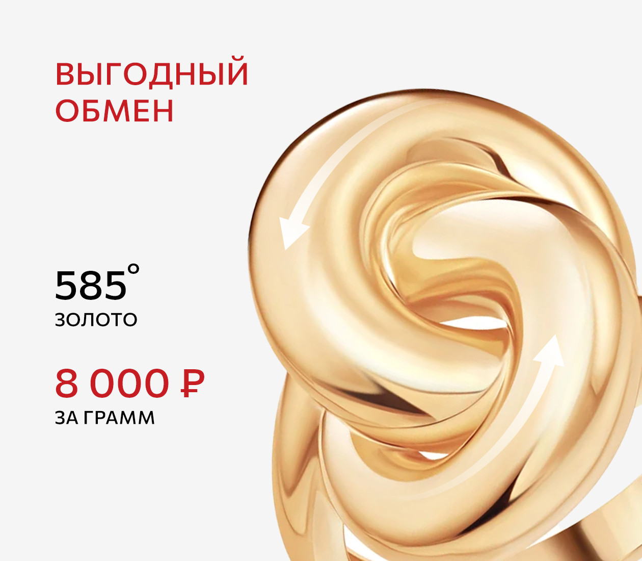 Выгодный обмен золота